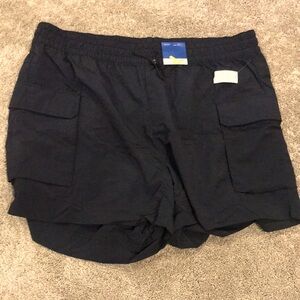 Women's Black Cargo Shorts